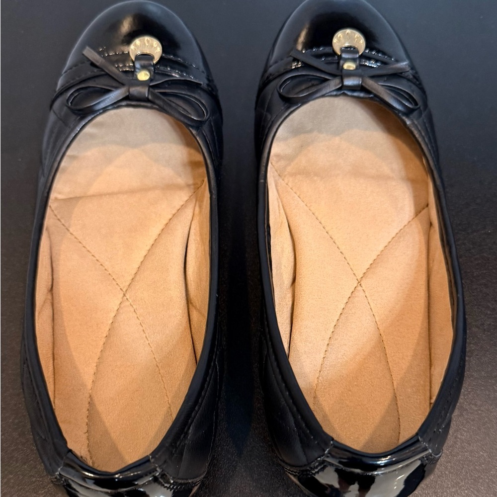 Jacklyn Smith Elegant Black Women's Flats Quilted Shoes sizes:6” - Picture 8 of 10